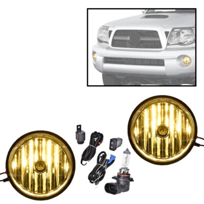 Luces antiniebla amarillas para parachoques Toyota Tacoma 2005-2011 con interruptor + bombillas Foto 1 de 4