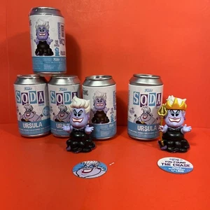 CHASE Funko Vinyl SODA: Disney - Ursula (Chase) And  Common & 3 Sealed BUNDLE - Picture 1 of 4
