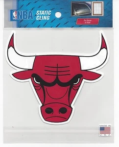 2014 Static Cling window decal basketball Chicago Bulls 5" x 5" - Picture 1 of 1