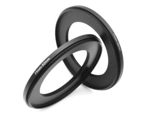 77-52mm Metal Step down Ring Lens Adapter 77 Male to 52 Female Thread - UK STOCK - Picture 1 of 3