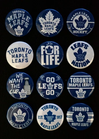 Toronto Maple Leafs - 1 1/2" Magnet Set (Set of 12) Cover