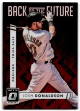2016 Donruss Optic Back to the Future Gold Josh Donaldson 8/99 Oakland Athletics