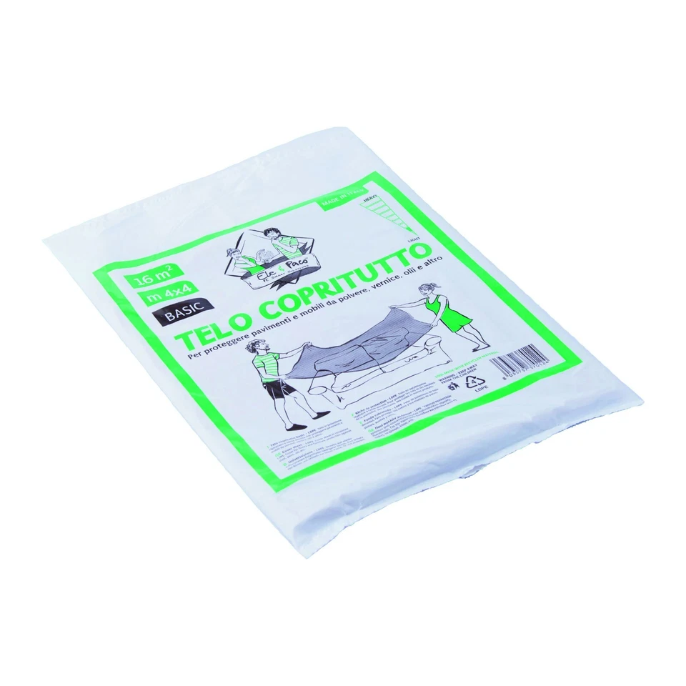 TELO COPRITUTTO 4X4 MT PER PITTURA PROTEZIONE MOBILI EXTRA FORTE 10 PEZZI - Immagine 1 di 1