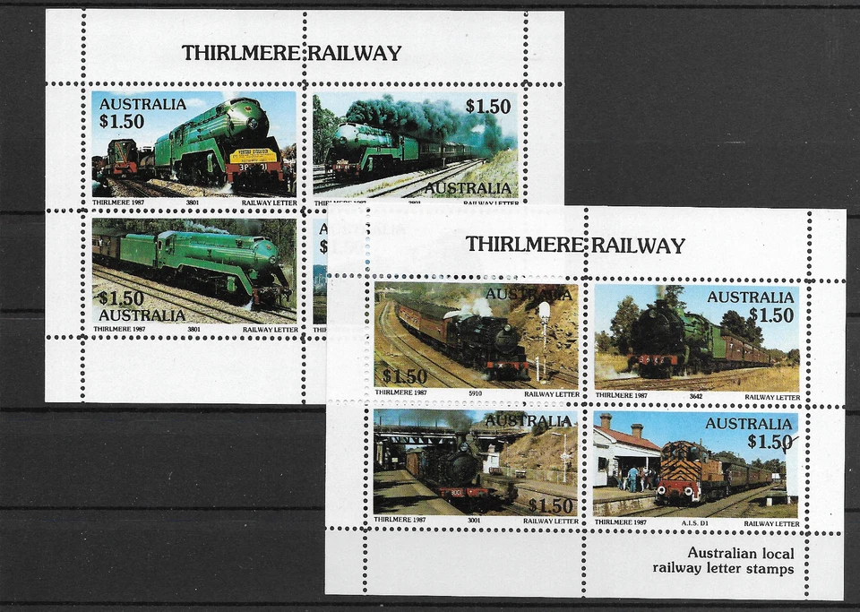 Sellos de tren Australia@ 1987 THIRLMERE Railways MNH - Buen precio @Tr.22 Foto 1 de 1
