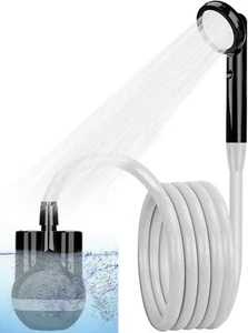 Portable Camping Shower Rechargeable Outdoor Shower with Storage Bag 2m Hose BB. - Picture 1 of 9