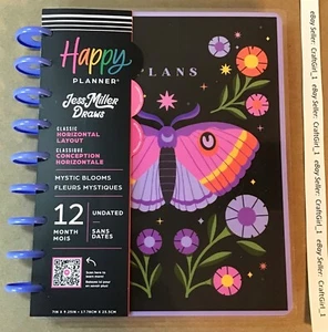 NEW! Happy Planner “MYSTIC BLOOMS” CLASSIC UNDATED HORIZONTAL Layout 12-Months - Picture 1 of 14