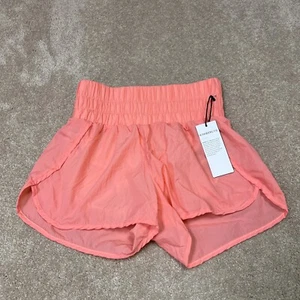 Kimberly Shorts NWT Peach Activewear Women's Size Small Elastic Waist - Picture 1 of 7