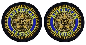 American Legion bestickter Aufnäher - 2 Stück Konvolut - 3,0 ZOLL zum Aufbügeln Aufnähen - Bild 1 von 1