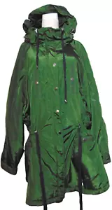 Abrigo verde para mujer ellos esconder capucha agua, lluvia, viento parka chaqueta ceñida ~ 5X - Imagen 1 de 8