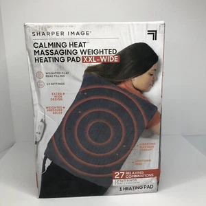 Calming Comfort CWT04106 Heating Pad with Massage Vibrations - Gray New Open Box - Picture 1 of 5