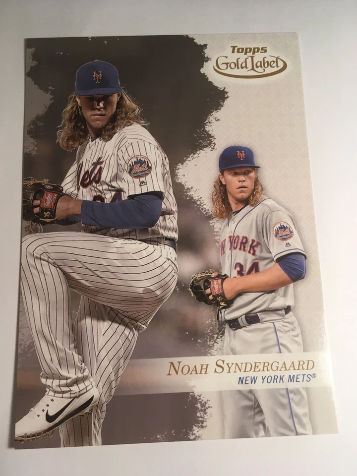 2017 Topps Gold Label Jumbo 5x7 Noah Syndergaard Mets 96 #'d 03/49 Class 1 - Image 1 of 1