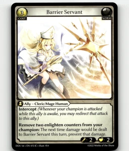 Grand Archive TCG Barrier Servant Dawn of Ashes 1st Ed. - Picture 1 of 1