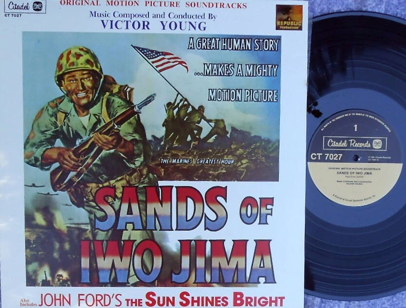 Sands of Iwo Jima/ Sun Shines Bright US Reissue OST LP NM ’81 Victor Young - Image 1 of 1