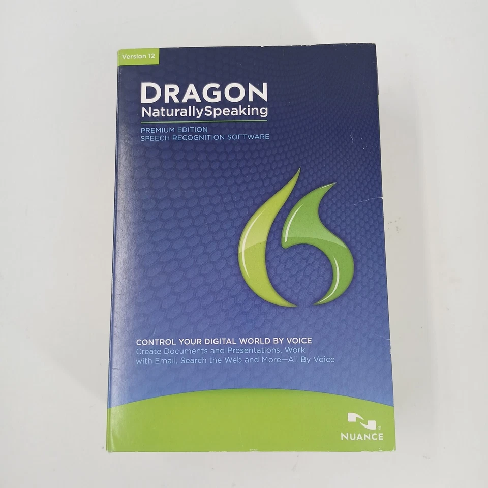 Nuance Dragon NaturallySpeaking 12 Premium for Windows W/Mic New Factory-Sealed - Image 1 of 4