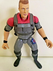 WWF Bone Crunching OWEN HART Figure STOMP Series Jakks Pacific WWE Rare Vest - Picture 1 of 4