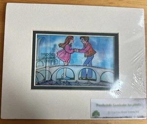 Bridges Are Made To Cross 5x7”Postcard , Framed 8x10” Vari Vue Peter Max - Picture 1 of 6
