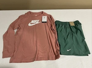 Nike Dri-Fit Shorts/loose Fit Tee Bundle Youth Boys Size Medium New With Tags! - Picture 1 of 11