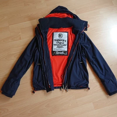 Superdry Jacke Windcheater Gr. S Blau Damen Herren - Bild 1 von 3