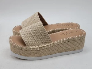 Sandalia Wild Pair Mujer Shermer Plataforma Deslizable Talla US 9M Yute Natural - Imagen 1 de 8