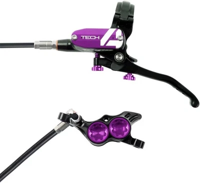Hope Tech 4 E4 Hydraulic Disc Brake & Lever Set - Enduro, Trail, Post Mount, - Image 1 of 3