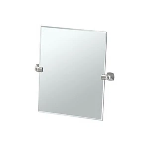 4159SM Jewel Mirror, 24"H 24"L x 19.5"W Satin Nickel Frameless Rectangle - Picture 1 of 4