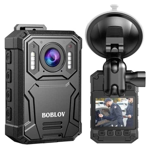 BOBLOV KJ23PRO 2K Fotocamere montate sul corpo Body Cams Polizia da 128 GB - Foto 1 di 24