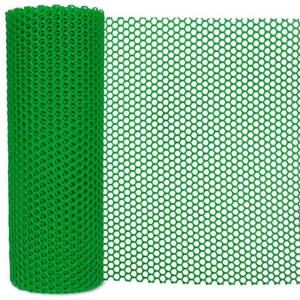 Garden Fence Green Plastic Mesh- 16in x 40ft Plastic Chicken Wire Plastic Net... - Picture 1 of 7