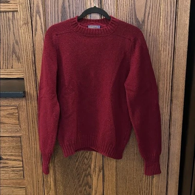 Vintage Pendleton 100% Shetland Wool Crewneck Sweater Size Medium ILGWU - Image 1 of 4