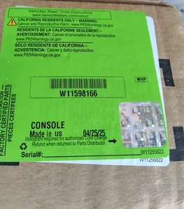 "Nueva consola horno (panel de control) Jennair JMC2430LM00 30"" W11598166" - Imagen 1 de 2