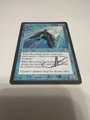 Wormfang Turtle Judgement Signed Autograph John Avon - A - Image 1 of 2