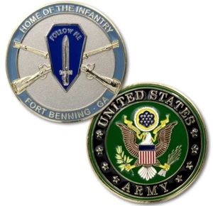 U.S. Army Home of The Infantry Branch Fort Benning, GA Challenge Coin - Picture 1 of 1