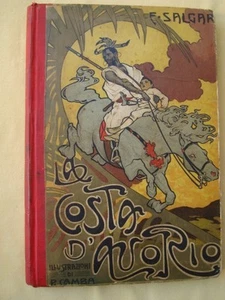 SALGARI-LA COSTA D'AVORIO-AVVENTURE ILLUSTRATE 18 DISEGNI DI GAMBA-DONATH 1903 - Bild 1 von 1