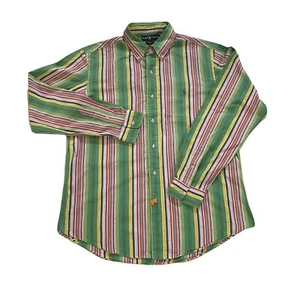 Ralph Lauren Dress Shirt Long Sleeve Custom Fit Mens Large Multicolor Striped - Picture 1 of 8