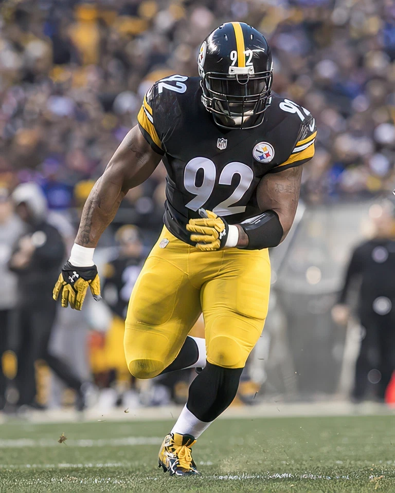 Impresión fotográfica brillante James Harrison #92 Pittsburgh Steelers NFL 8"X10" 3 Foto 1 de 1