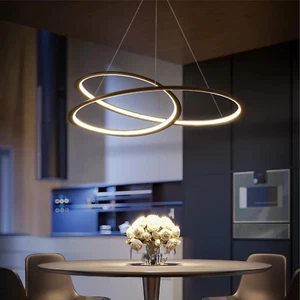 Chandeliers for Dining Room, Dimmable LED Pendant Light Dining Room,3000K-6000K  - Picture 1 of 8