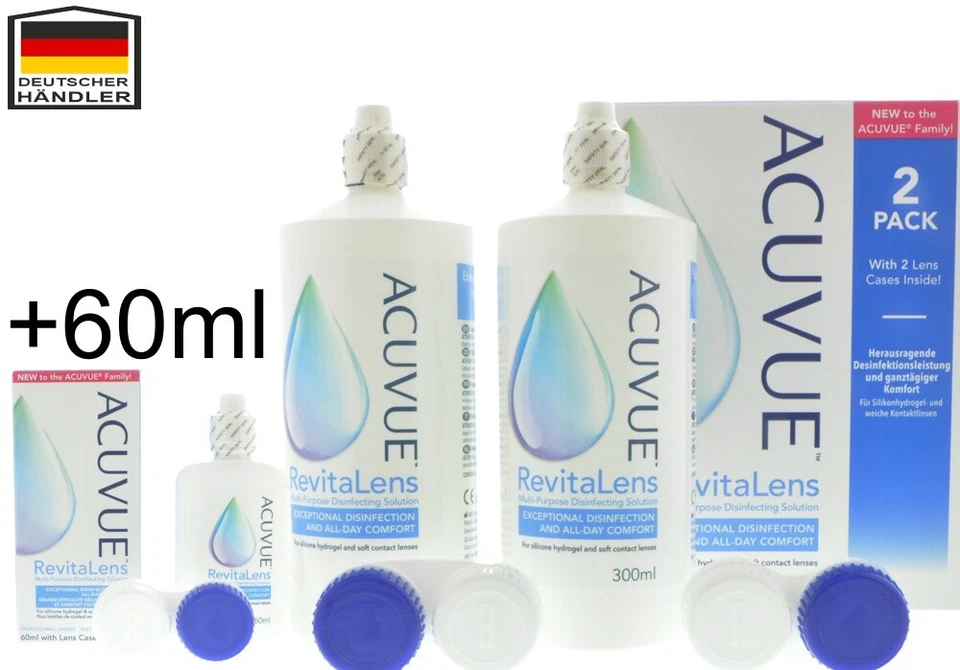 JOHNSON & JOHNSON Acuvue RevitaLens MPDS (2x 300ml +60ml)) Complete