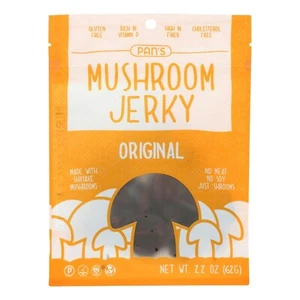 Pan's Mushroom Jerky Original Gluten Free - 2.2 oz (Pack of 6) - Picture 1 of 2
