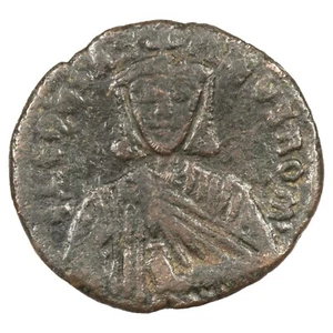 Monnaie byzantine LÉON VI LE SAGE Follis 886 Constantinople cuivre BC.1729 - Imagen 1 de 2