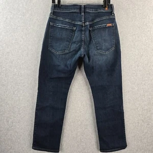 7 For All Mankind Jeans Mens 31x28 The Straight Luxe Sport Stretch Blue Denim - Picture 1 of 10