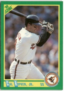 1990 Score #2 Cal Ripken, Jr.  Baltimore Orioles