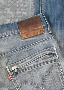 Men's Levi's 527 Boot Cut sz 36X34 Cotton/Poly Denim Jeans Back Zipper Pockets - Picture 1 of 11