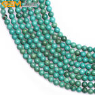 Natural Old Turquoise Peru Turquoise Vintage Round Beads For Making Jewelry 15"