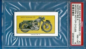 1955 King's Laundries Modern Motor Cycles #1 Norton Big 4 PSA 8 (Pop 1 top Pop) - Picture 1 of 2