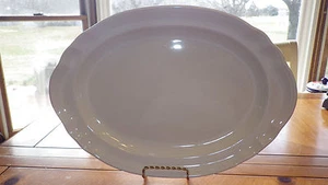 Pfaltzgraff 14" White Oval Serving Platter Tray Gazebo White USA made  - Picture 1 of 5