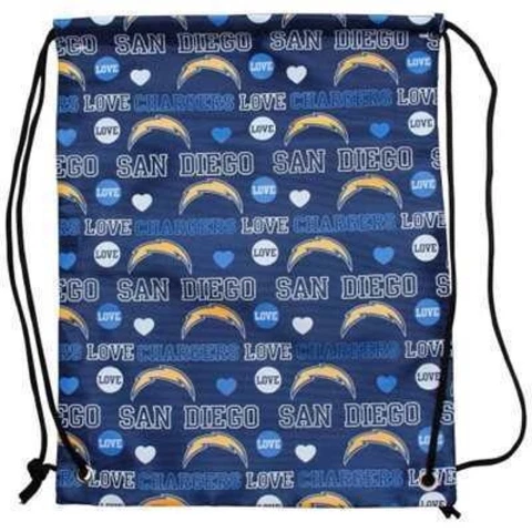 NFL San Diego Chargers Love Mural Drawstring Backpack Cover