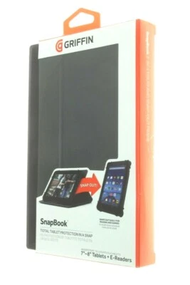 Griffin iPad Mini Kindle Fire Samsung Tablet Case | 7" 8" Folio Snapbook Cover - Image 1 of 4