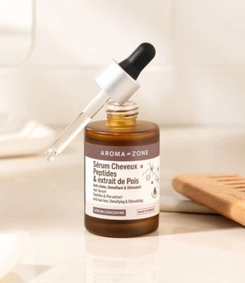 AROMA ZONE Sérum Cheveux Anti-Chute Peptides & extrait de pois 50ML