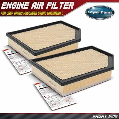 2pcs Engine Air Filter for Jeep WS Grand Wagoneer 22-24 Wagoneer 23-24 L6 3.0L - Image 1 of 4