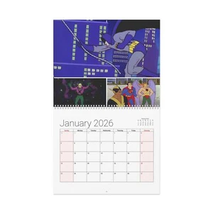 Challenge of the Super Friends 2026 Wandkalender - Wohndeko, monatlich, Cartoon - Bild 1 von 7