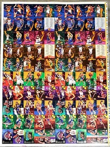 UNCUT SHEET SHAQUILLE O'NEAL ANFERNEE PENNY HARDAWAY SHAWN KEMP GARY PAYTON RARE
